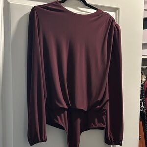 Express Deep Burgundy Women's Blouse